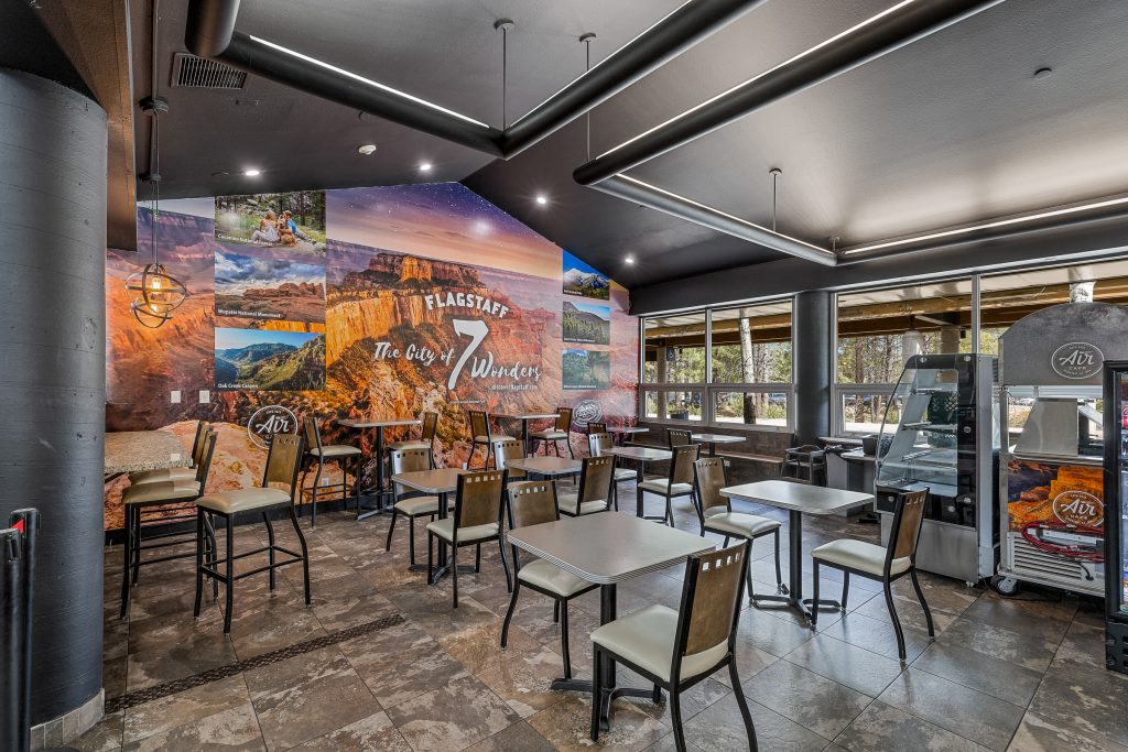 Air Cafe Dining area at Flagstaff Airport